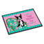 Tapis de porte antidérapant Happy Valentine's Day Boston Terrier-16655267