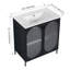 Meuble-lavabo autoportant de 30 po avec lavabo en céramique