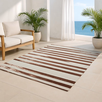 Tapis intérieur / extérieur gris HorizontalStripes