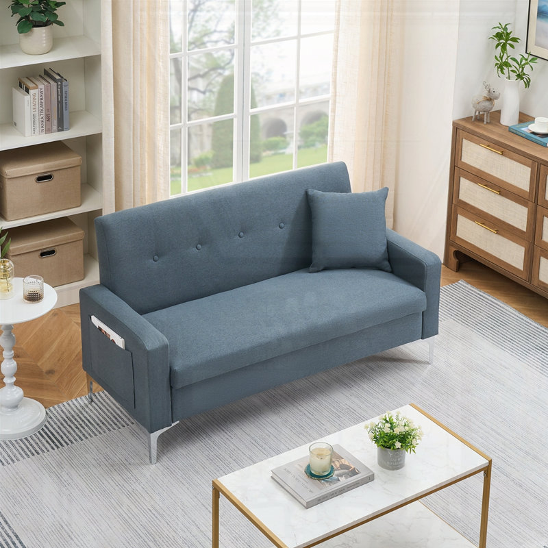 Canapé double multifonctionnel avec rangement confortable, Gris