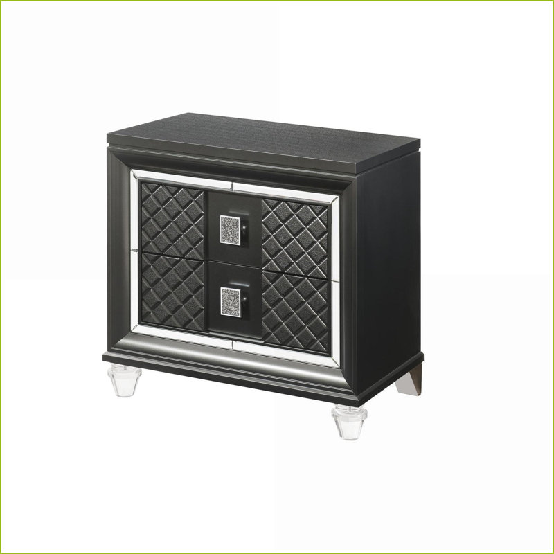 Table de chevet 2 tiroirs Sawyer