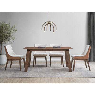 Ensemble de salle à manger 5 pièces avec chaises d'appoint Ginny