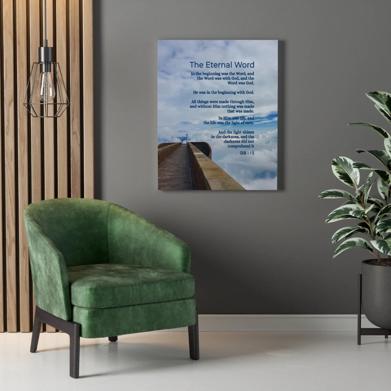 The Eternal Word - Wrapped Canvas Print, 76cm H x 61cm W
