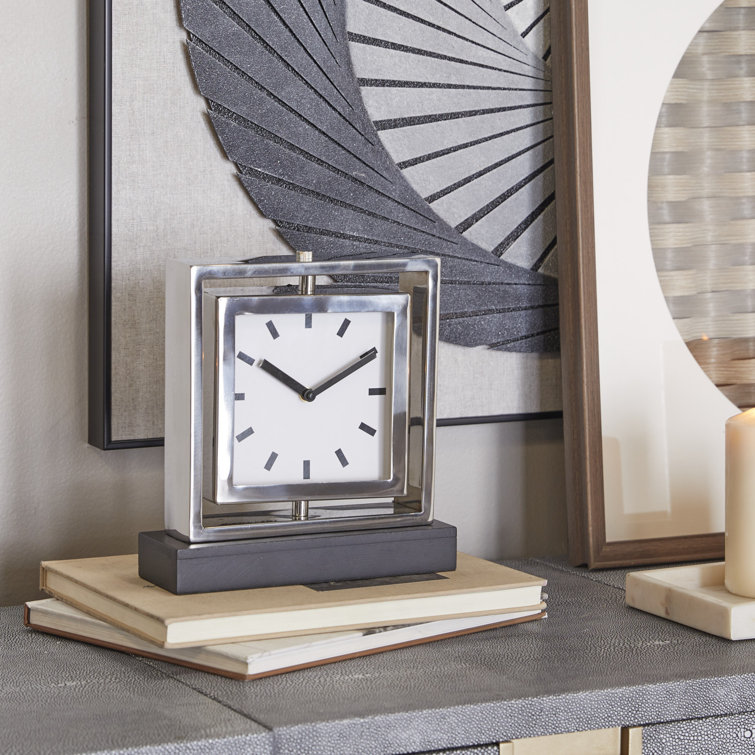 Cole And Gray Glam Stainless Steel Clock