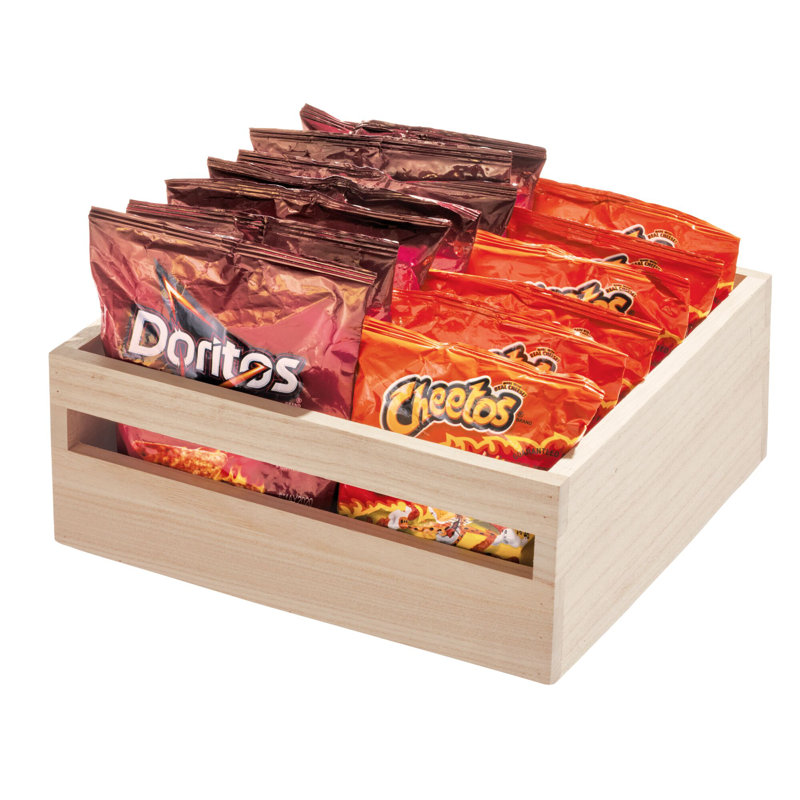 Solid Wood Crate, 10" H x 10" W x 4" D