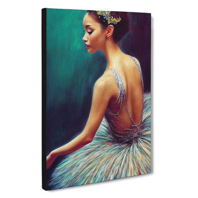 Beautiful Ballerina - Wrapped Canvas Painting