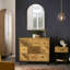 Miroir d'appoint arqué, salon, chambre à coucher, meuble-lavabo, ensemble de 2, 589960-801757545-801757550