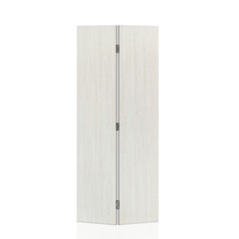 Porte de placard pliante en composite blanc texturé 20 po x 80 po x 3/4 po, 36 po x 84 po, White
