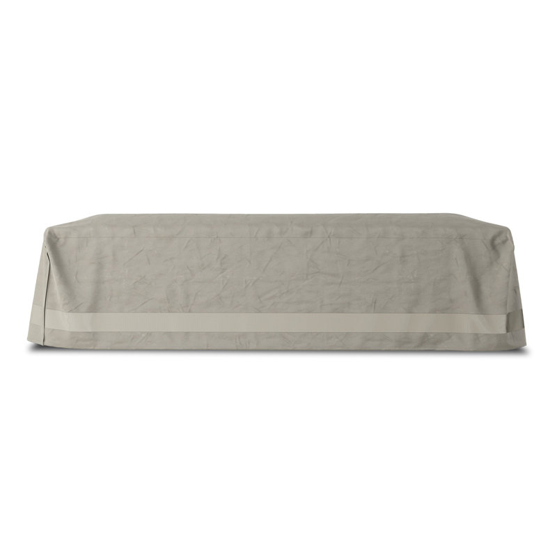 Beige Water-Resistant Outdoor Patio Sofa Cover with Zipper
