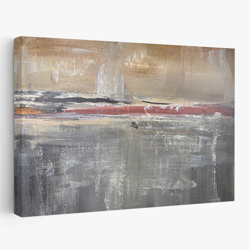 Abstrait - Abstrait rustique, H 16 po x l 24 po