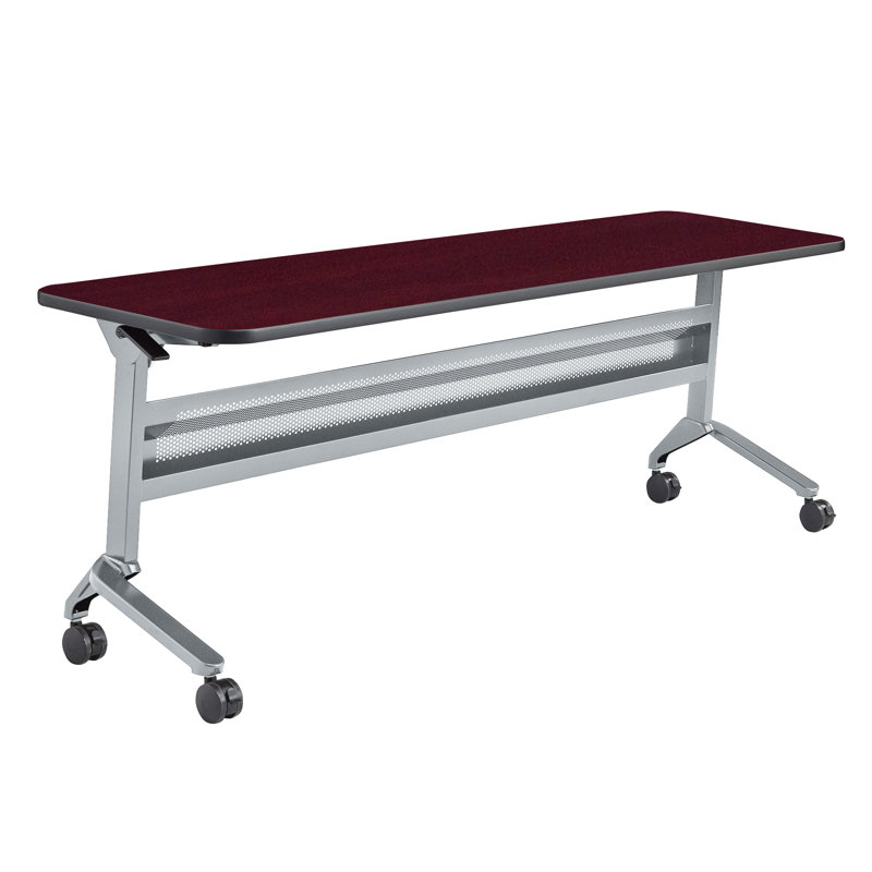 Table de formation Flip-N-Go rectangulaire, LPL, H 29 po x L 48 po x l 18 po, Noir, noir, noir, noir, Moka