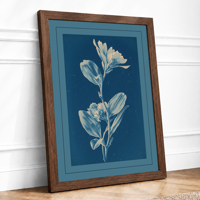 Delicate Studies Botanical - Framed Print, A1 - 84.1 x 59.4 cm, Walnut