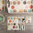 Retro Spot Square 6 Piece Coaster Set Set