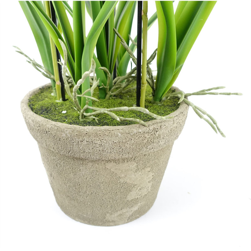 Plastic, Silk Artificial Arrangement in Planter