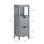 30 x 90 cm Freistehender Badschrank Lyndora-460875206