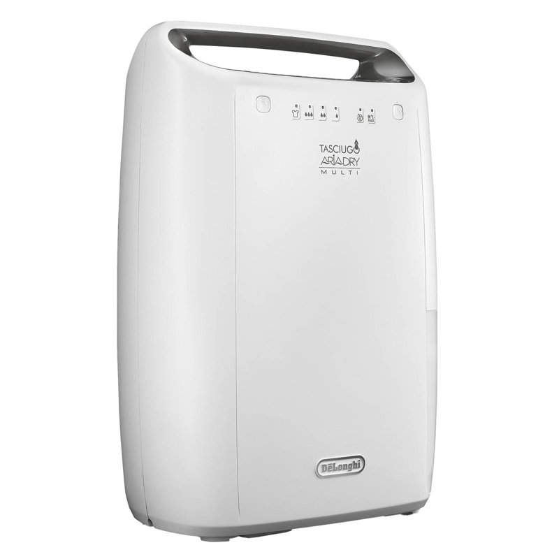 De'longhi Tasciugo AriaDry Multi Dehumidifier, White/Grey, 20" H x 33.4" W x 13.14" D