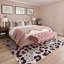 Tapis d'intérieur imprimé léopard / rosé lavable à la machine Aldovin-1755723328