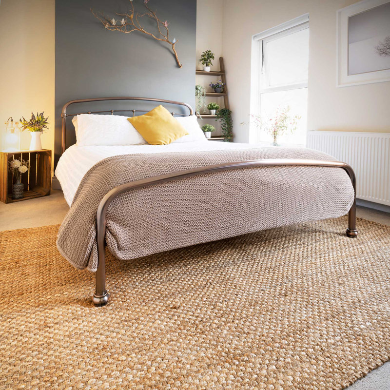 Handwoven Natural Brown Indoor Rug, Rectangle 200cm x 290cm