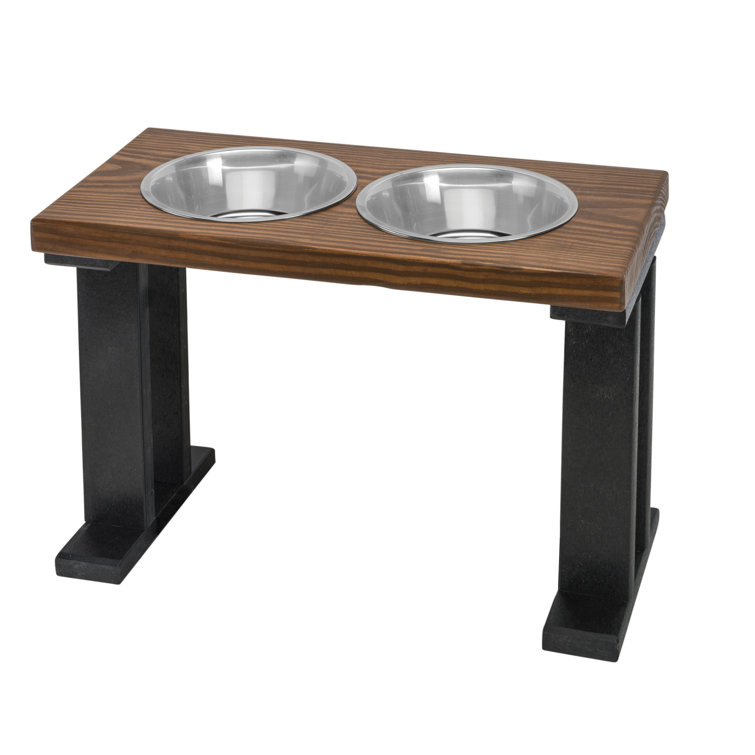 Elevated Feeder Bearwood Essentials Color: Black/Chestnut, Overall Height: Medium (12)