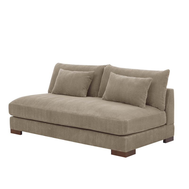 Carilynn 69'' Corduroy Sofa, Camel