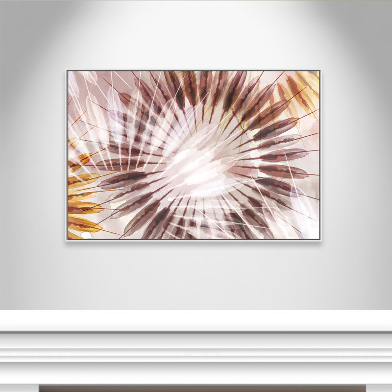 Danse des rayons II par Eva Watts, Blanc, H 41,5 po x l 61,5 po