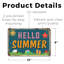 Hello Summer (paquet de 2) en plastique 8 po x 12 po