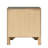 Grey 3 Bedroom Nightstand - Sleek Rustic Appearance, 26.5" H X W 17.5" D Rubberwood, Felt Lined Drawer For Contemporary Style, 26.5"x26.5"x17.5" Storage Compartment