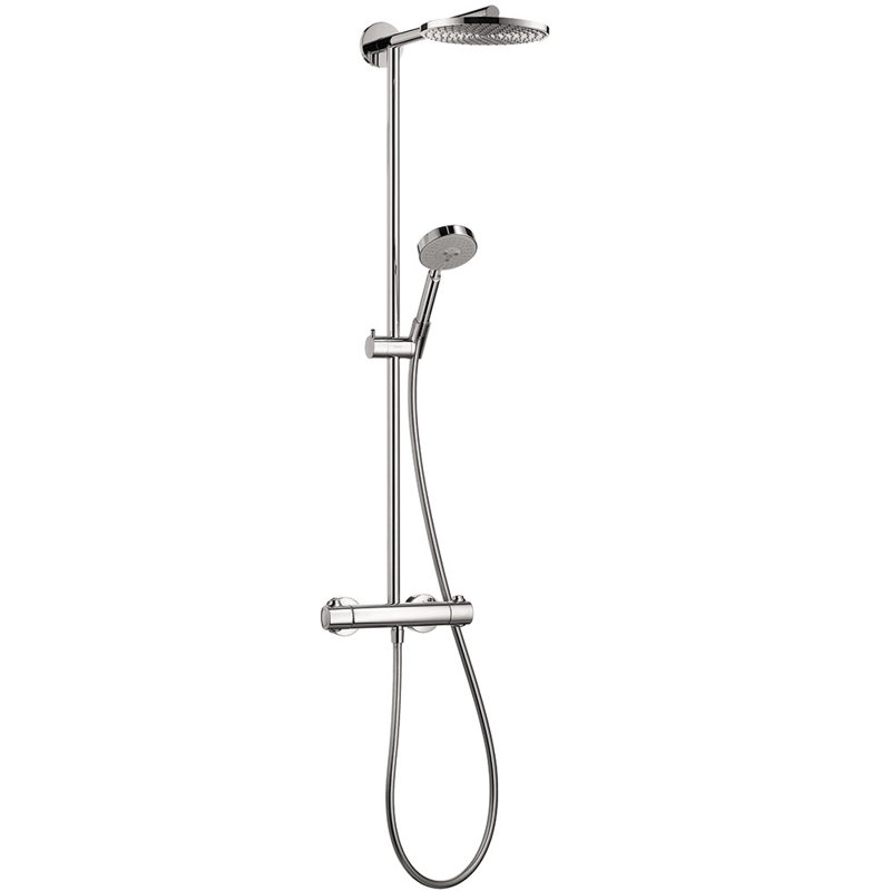 Pomme de douche double Raindance Rain, Chrome