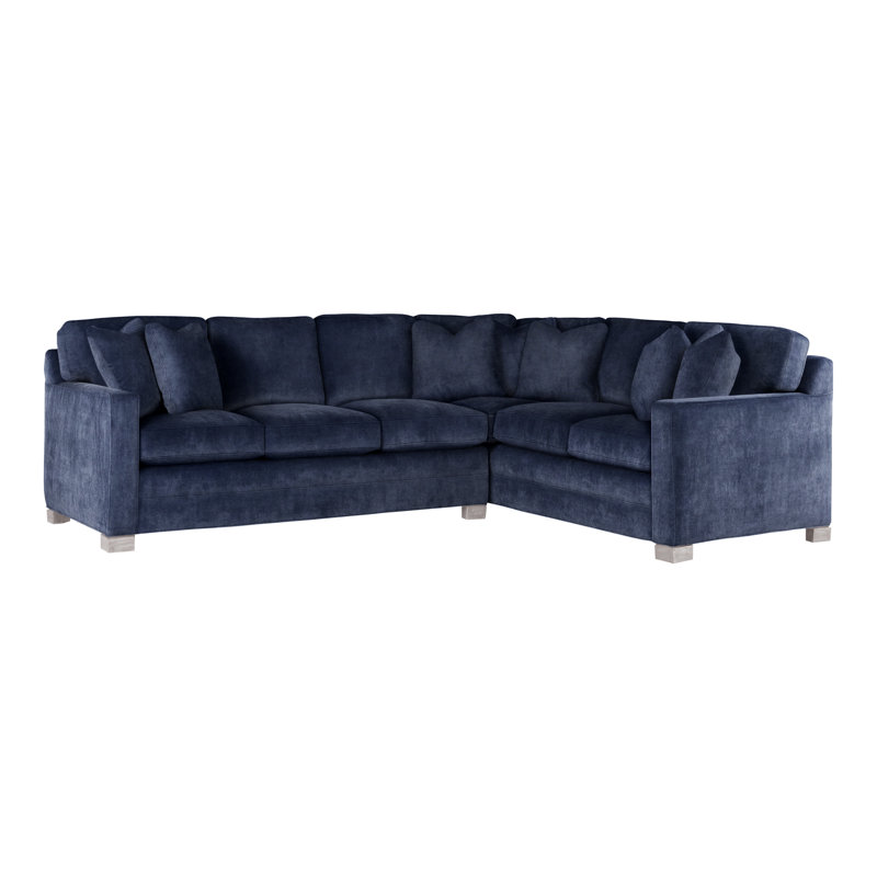 Hillcrest Upholstered L-Shaped Sectional Reversible, Nadia Eclipse, Dove Gray