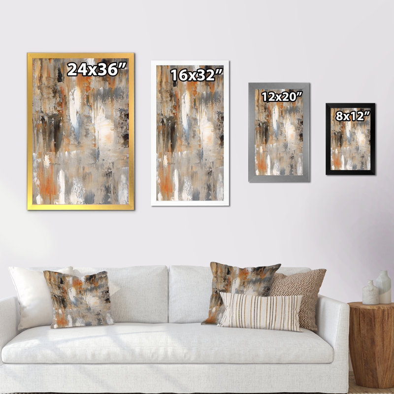 Le brun rencontre l'art abstrait gris Le brun rencontre l'art abstrait gris