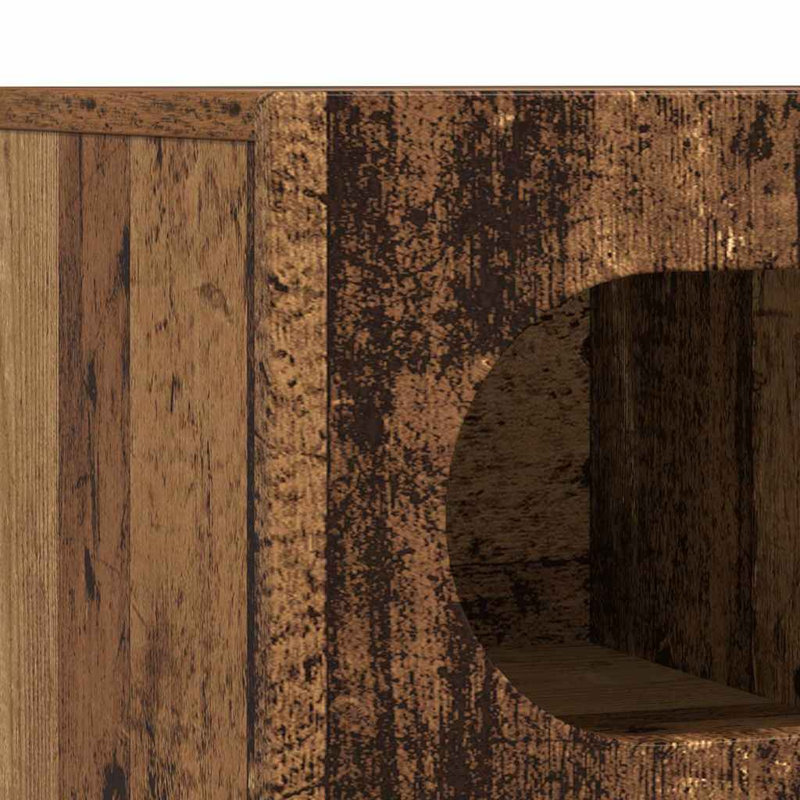Unfinished TV Stand, Old Wood, 40cm H x 100cm L x 35cm W