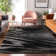 Premium Machine Washable Prisco Black Rug