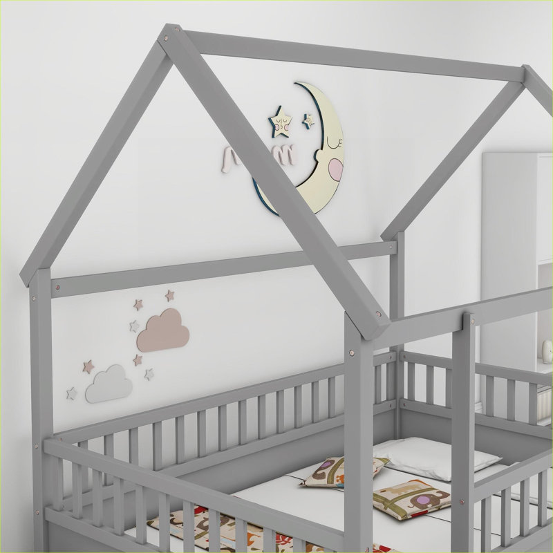 Lit sur pied pleine grandeur Cool Gray