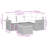 Vidaxl Garden Sofa Set Grey