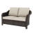 Outdoor Patio Wicker Loveseat With Cushions-590002967
