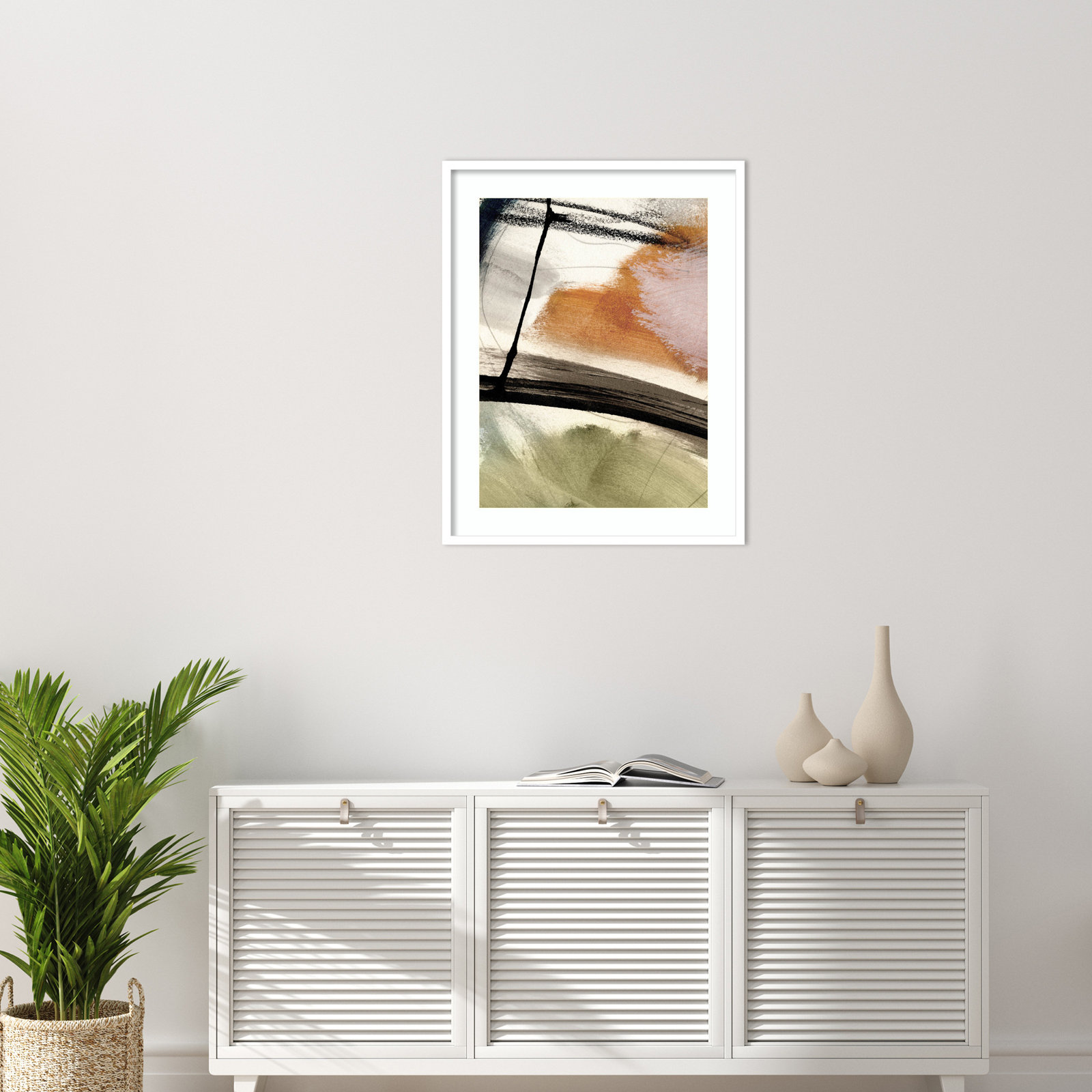 Light No 2 by Dan Hobday Wood Framed Wall Art Print, White, 33" H x 26" W