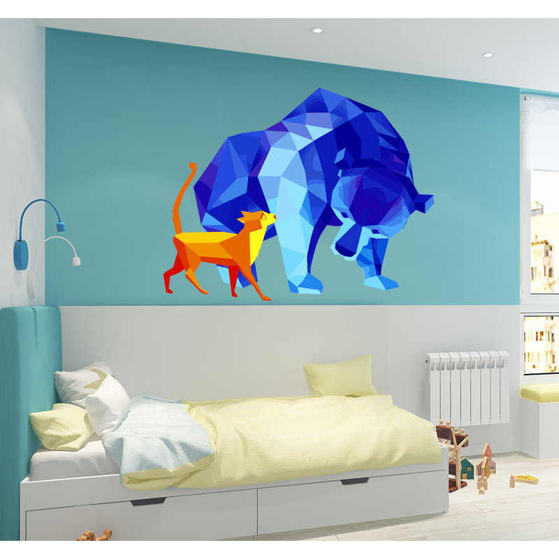 Animals Wall Decal, 10" H x 14" W