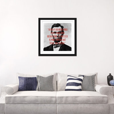 Abraham Lincoln Quote, impression sur toile