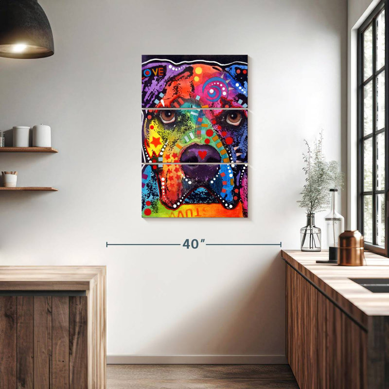 Brampt Love Bulldog américain, H 38 po x l 24 po