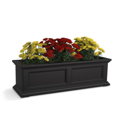 The Anastasiya Resin Window Box Planter with Water Reservoir