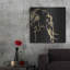«Gilded Elephant On Black Pillow» par Chris Paschke sur métal-881771932