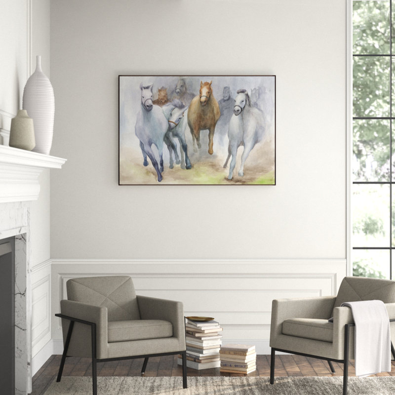 Team Print by Helen Parker, 25.5" H x 36.5" W x 1.5" D, Image Gel Brush