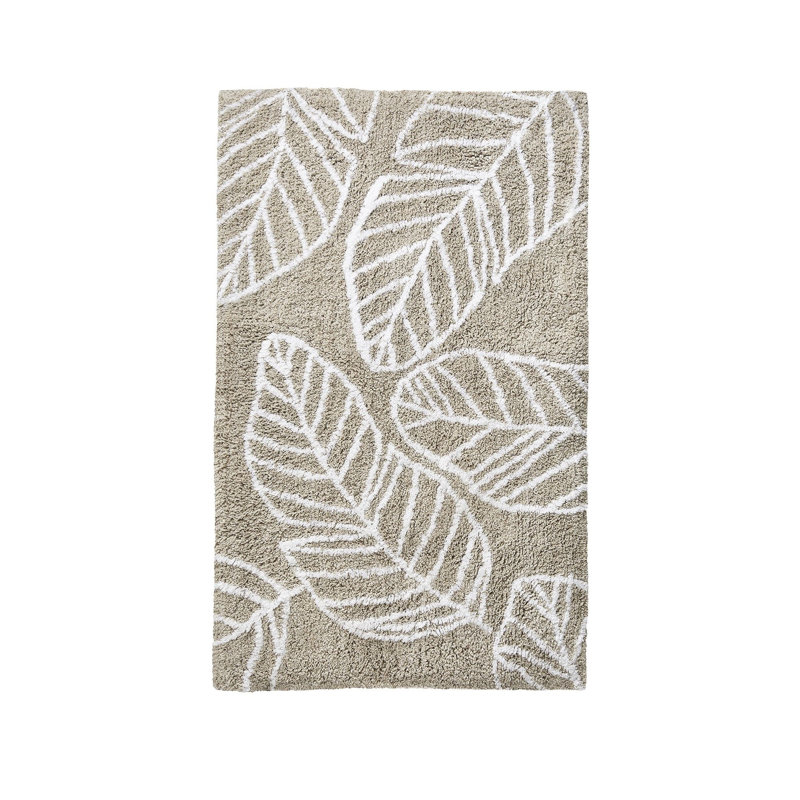 Matteo Cotton Non-Slip Bath Mat, Natural