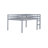 Full Rubber Wood Loft Bed With Ladder,Grey-1883117761-1883117773