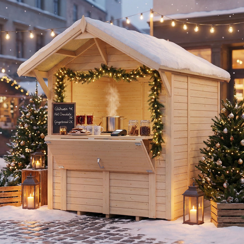 Bertilo Tongue & Groove Market Stall / Kiosk 6x6