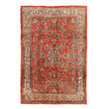 Hand Woven Cotton and Wool Oriental Area Rug