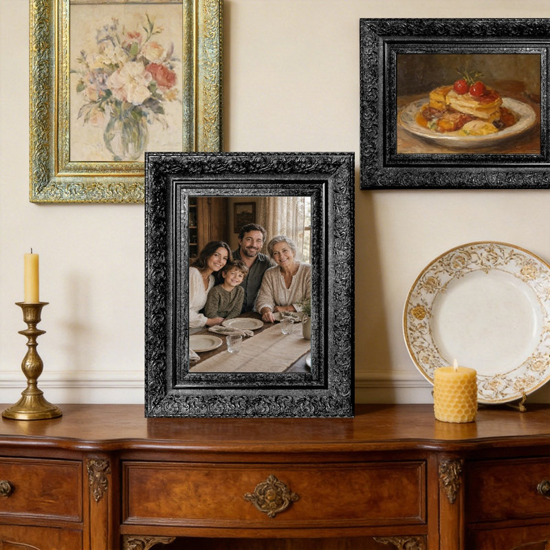 11" x 14" Black 1PC Decorative Picture Frame for Mantel Decor