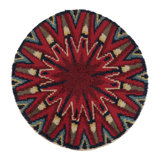 Vintage One-of-a-Kind 4'11" X 4'11" Hand Knotted Area Rug