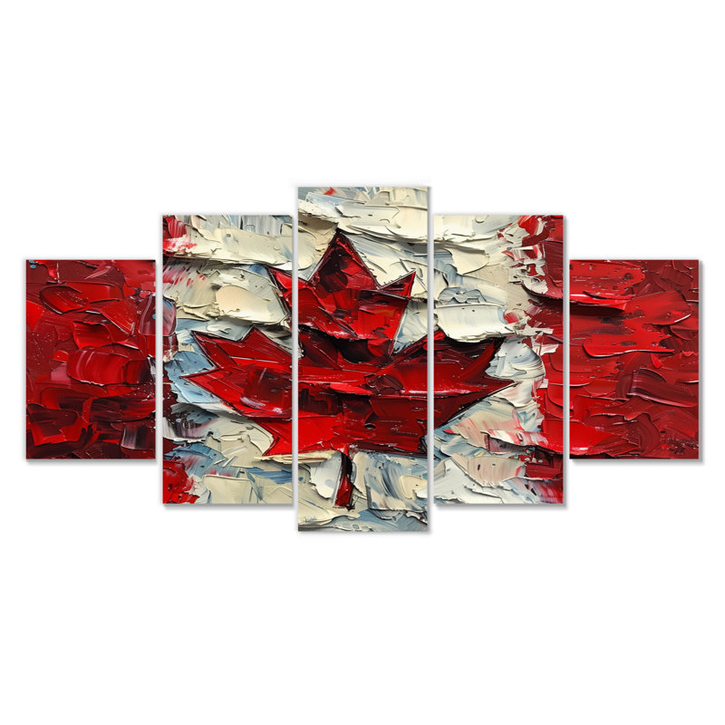 Drapeau du Canada II - ensemble de reproductions d'art mural