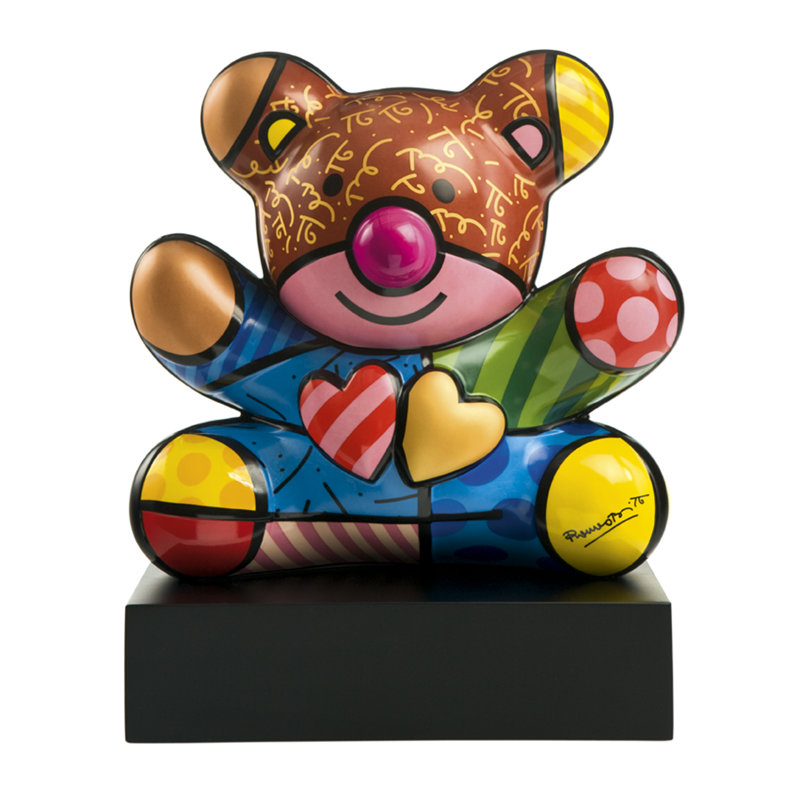 Romero Britto Figurines & Sculptures, 30cm H x 25cm W x 17cm D
